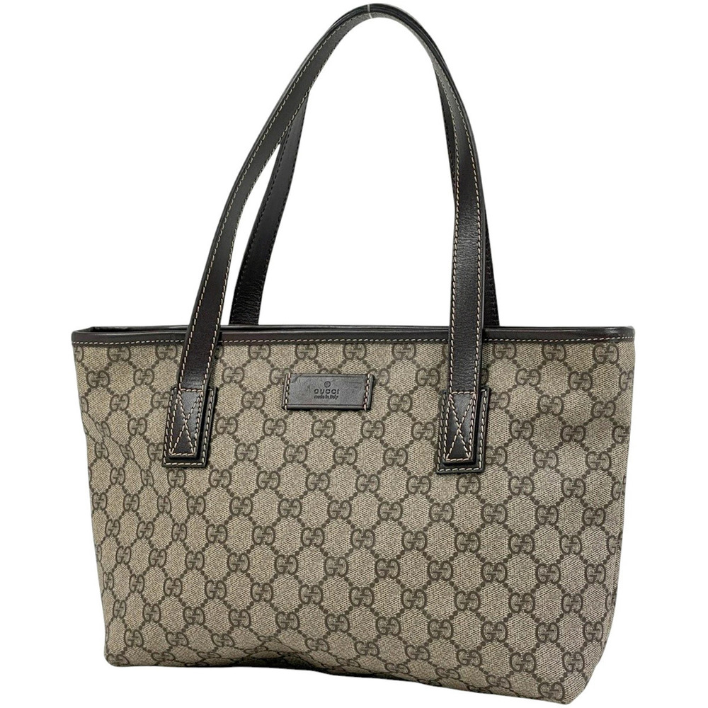 Gucci GG tote bag shoulder handbag canvas beige brown